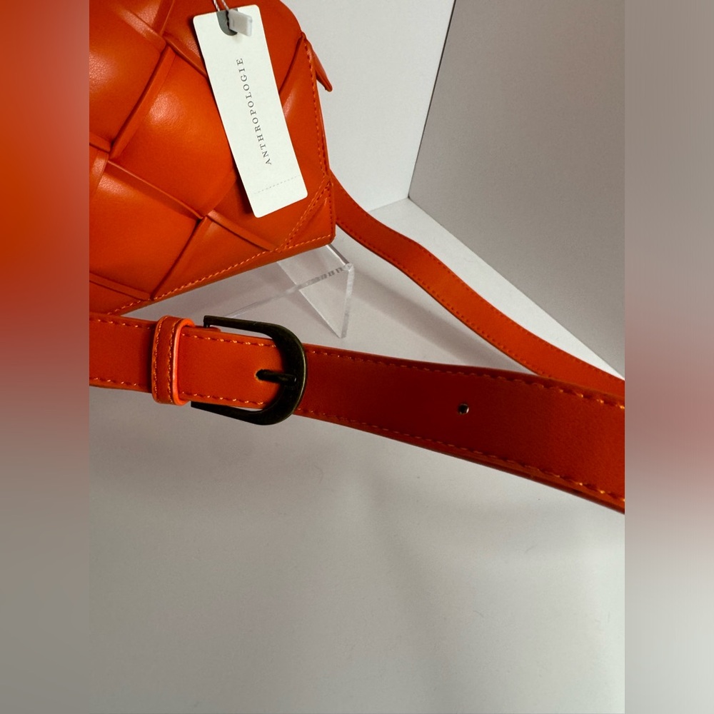 Anthropologie Vibrant Orange Crossbody Bag | NWT - Picture 3 of 14